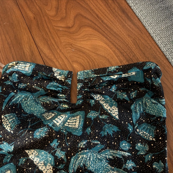 Ulla Johnson Black and Teal One Piece Swimsuit - Picture 1 of 4